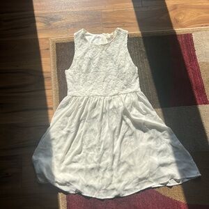 Elegant White Lace Kids Dress